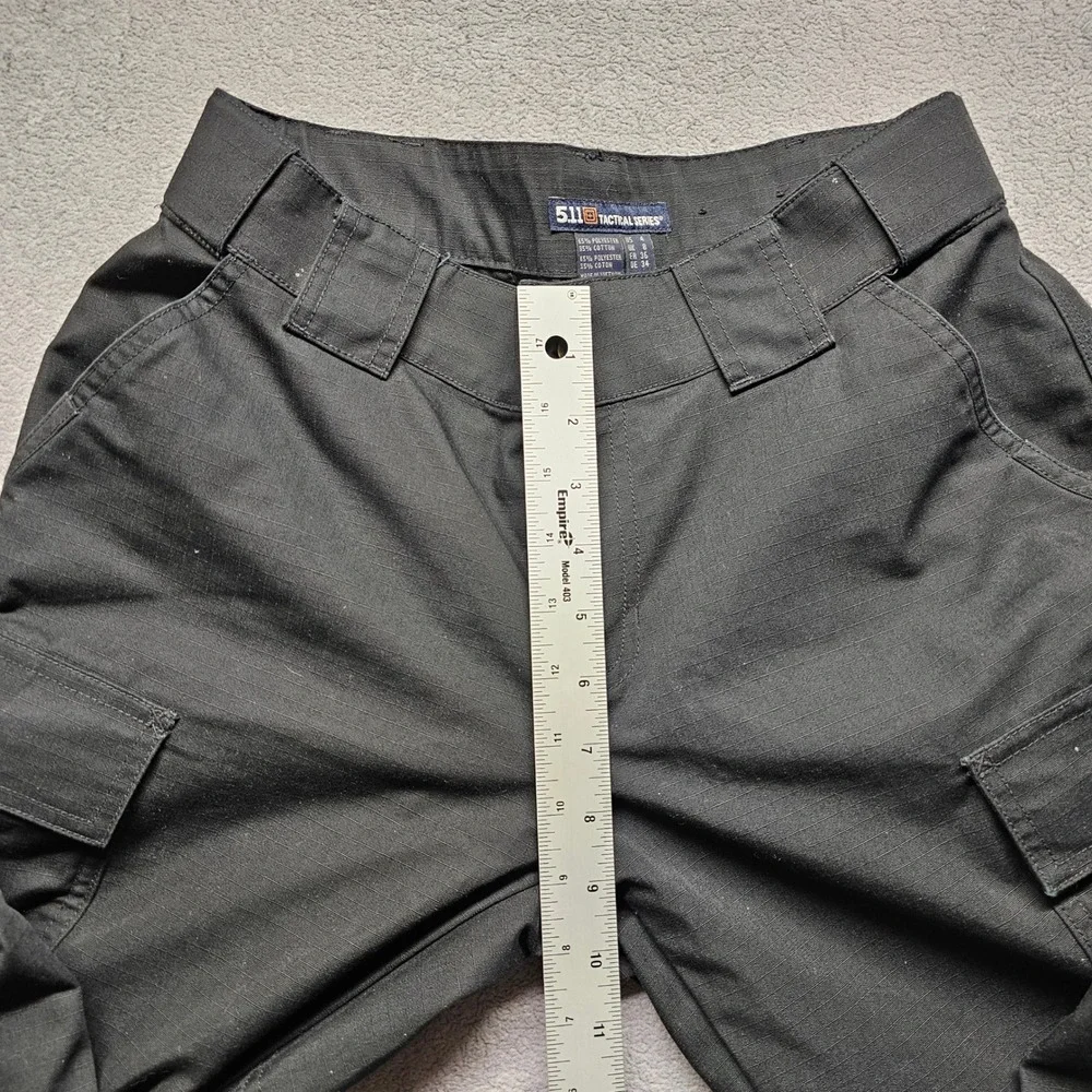 5.11 Tactical Series Cargo Pants Womens Black 4 Regular Fit Utility Straight Leg - Picture 5 of 15